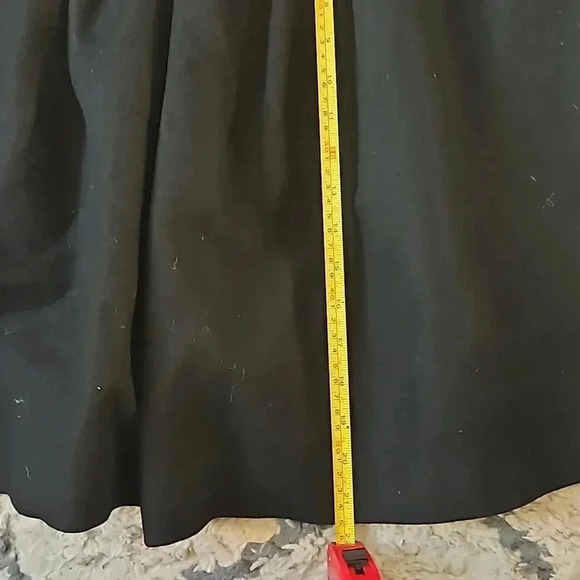 Nisiss wool midi length skirt with genuine leather accents s/m - Picture 8 of 8